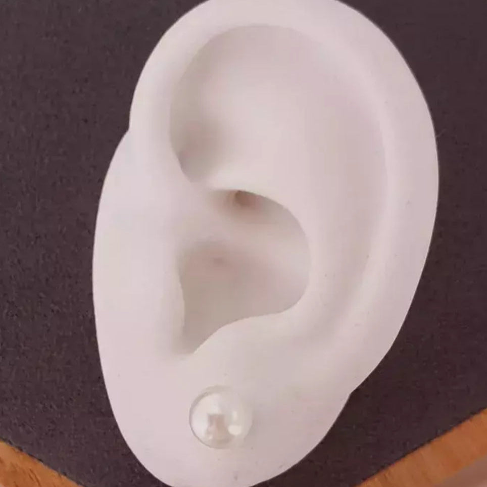 Brincos em Folheados a Ouro 18k com Pérolas 8mm