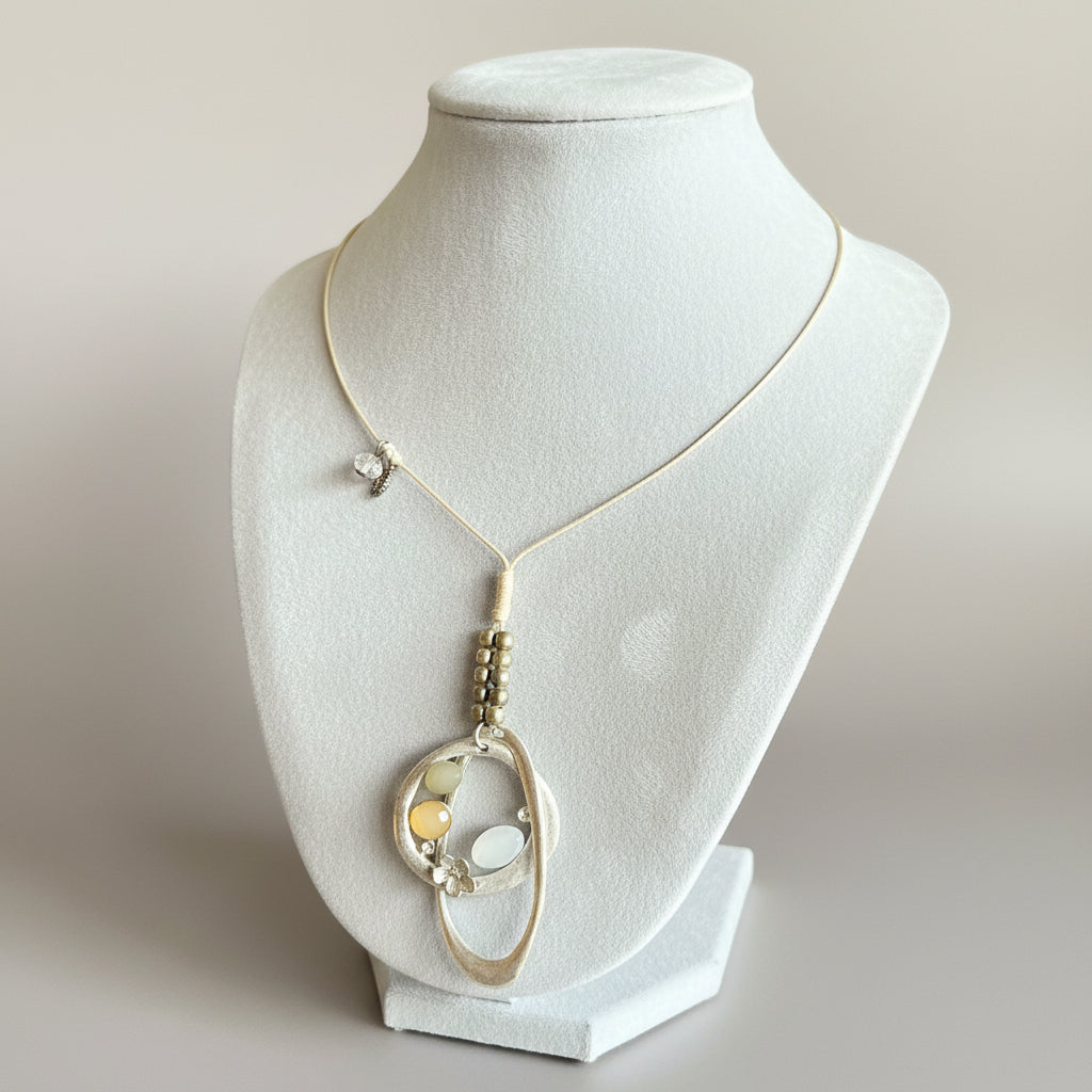 Collier fantaisie pour femme, imitation escargot