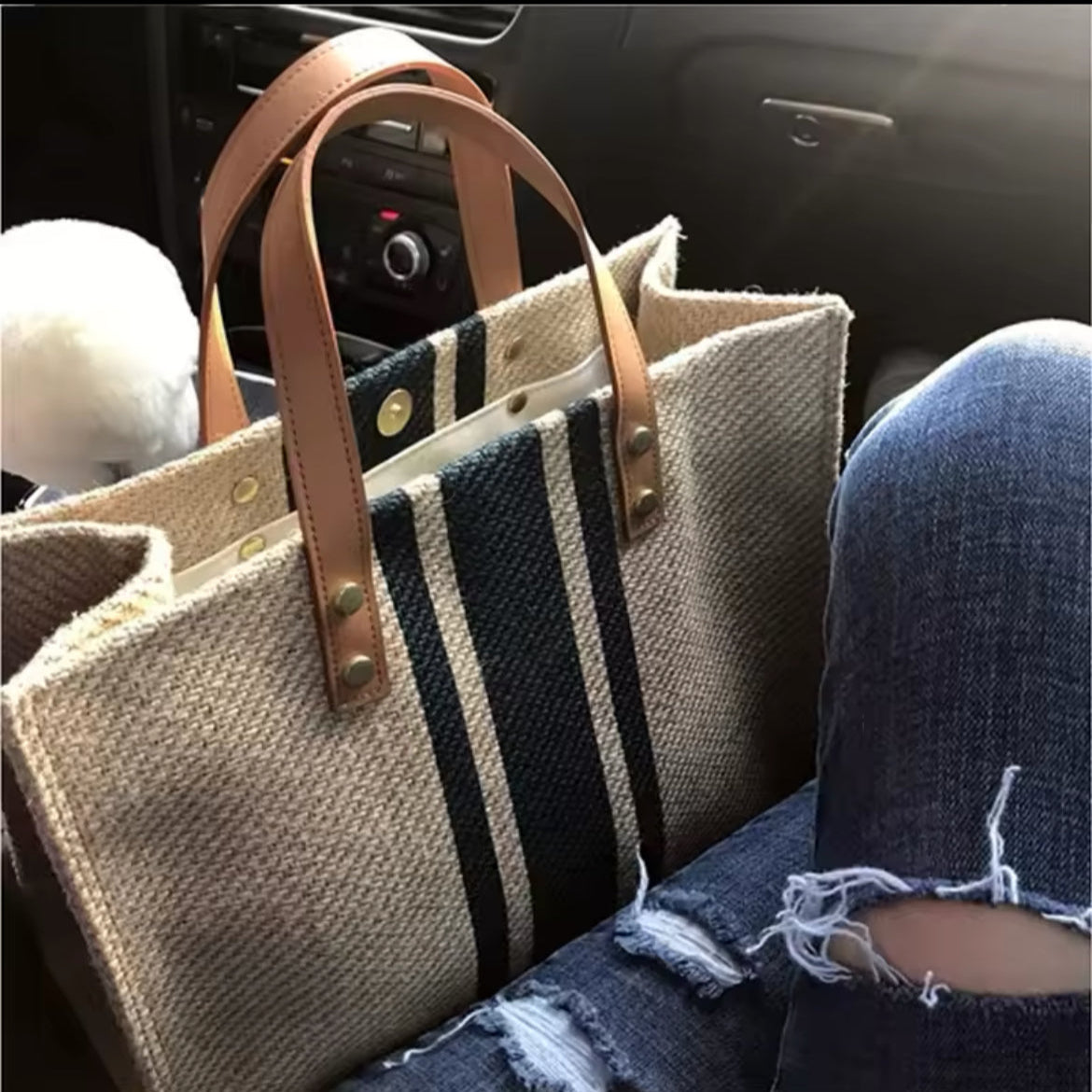Sac à main rayé nouvelle mode pour femme