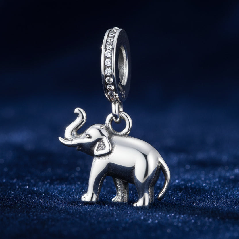 Conta em Prata 925, Elefante