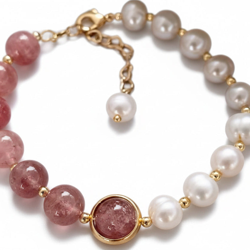 Bracelet pour femme, Cristal Rose d'Eau Douce