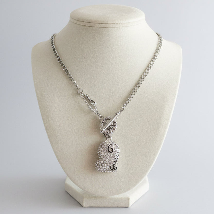 Collier pour femme en acier inoxydable, Gucci