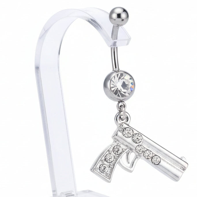 Piercing de nombril en acier inoxydable, Pistolet