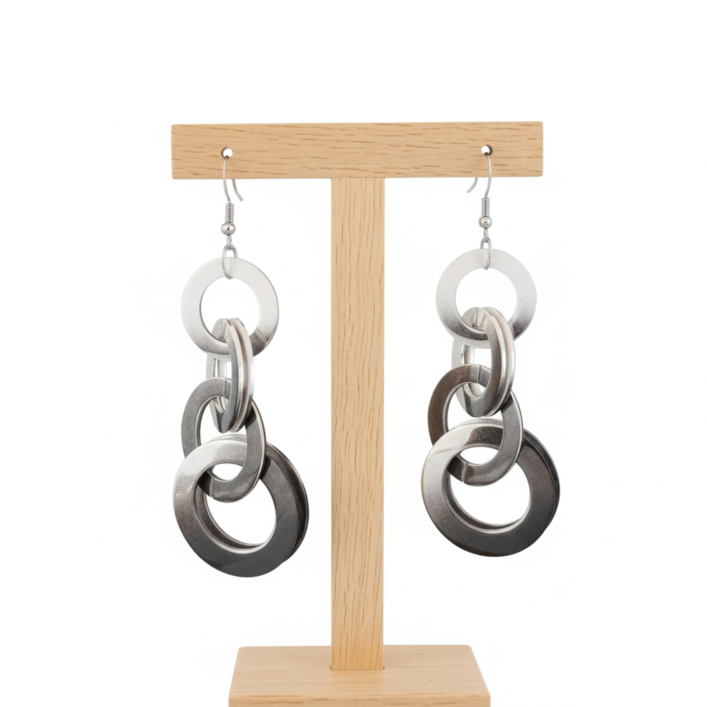 Boucles d'oreilles pendantes en acier inoxydable pour femmes