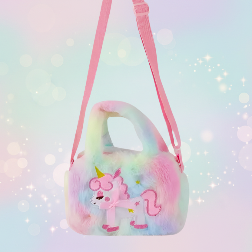 Mala Unicórnio Arco-Íris Peluche – Um Toque de Magia!