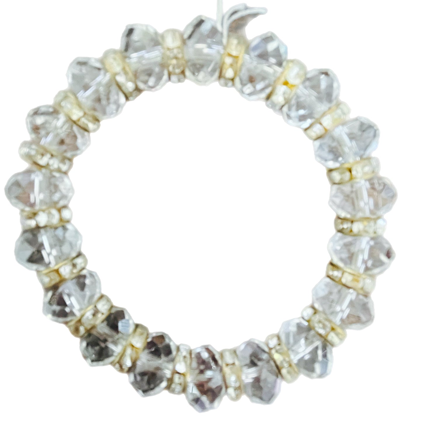 Pulseira de Senhora com Cristal de Rocha e Zircónias