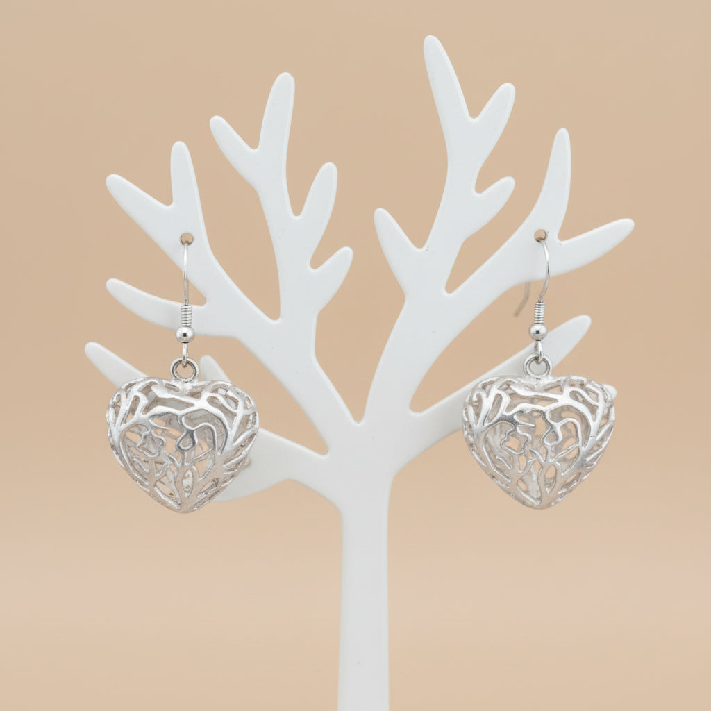 Brincos Pendentes Tiffany & Co. Open Heart – Prata 925