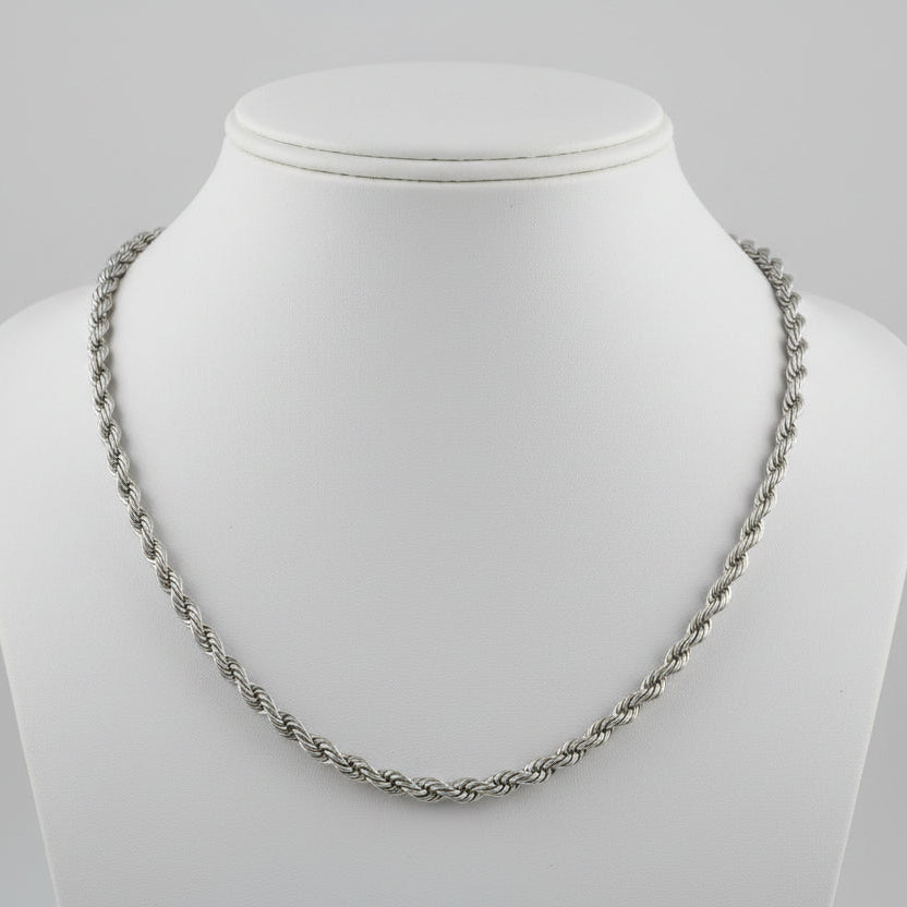 Collier homme en acier inoxydable tressé