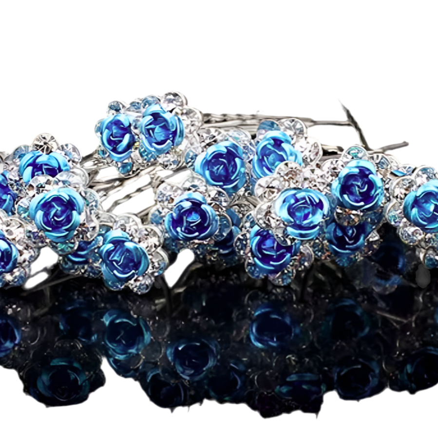 Grampo Flor Azul