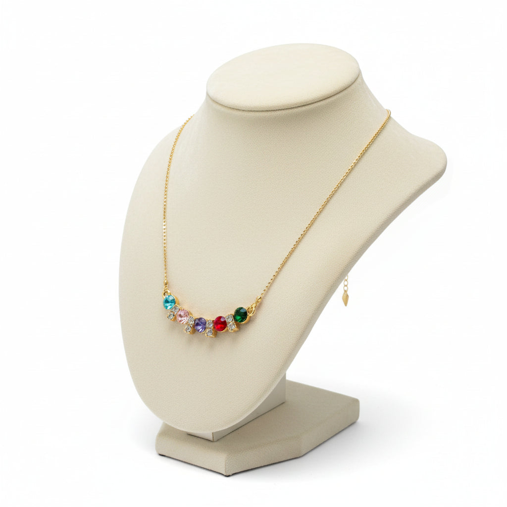Collier pour Femme en Acier Inoxydable, 5 Éléments