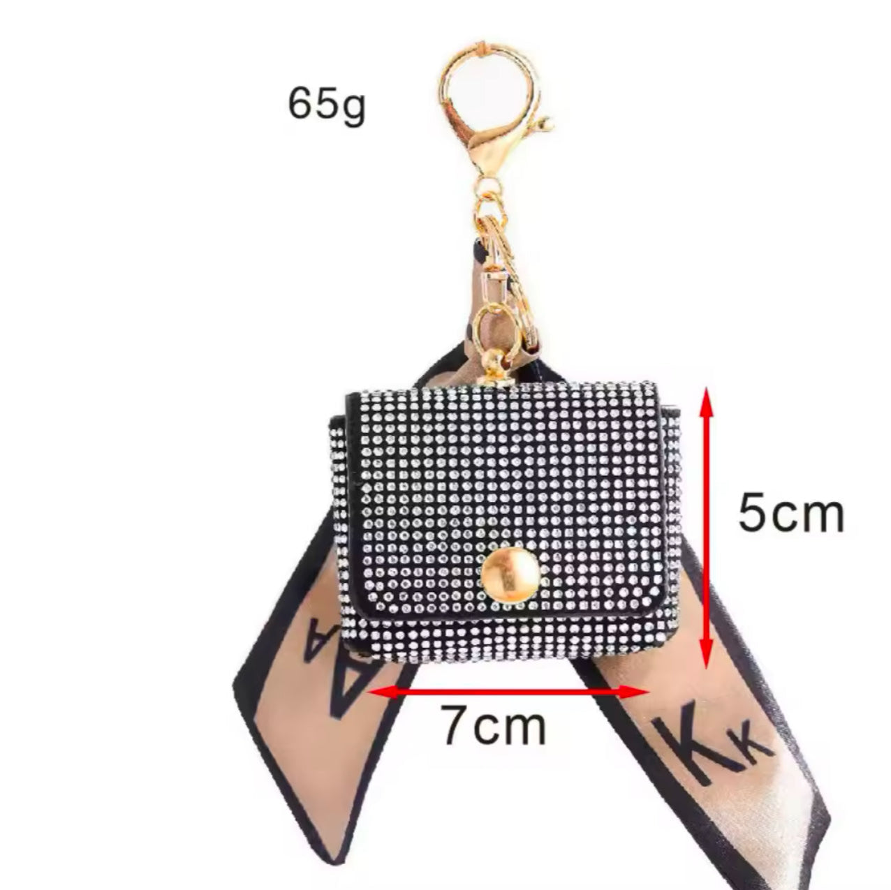 Mini Moedeiro Luxury Black – Brilho e Funcionalidade no seu Dia a Dia