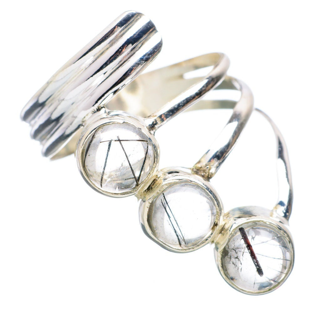 Bague en Argent avec Pierre Naturelle Tourmaline T:7