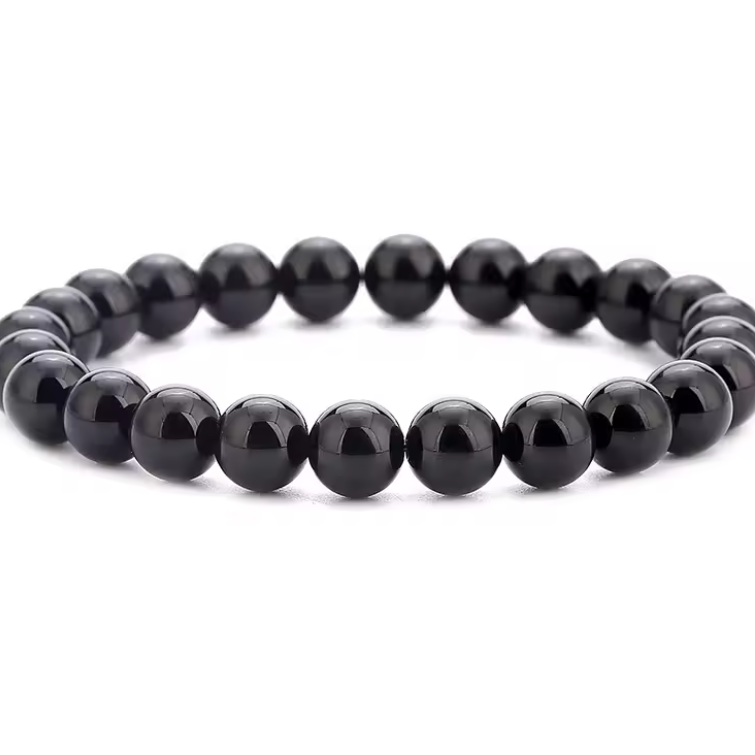Pulseira Onyx Black – A Elegância Pura do Negro Profundo