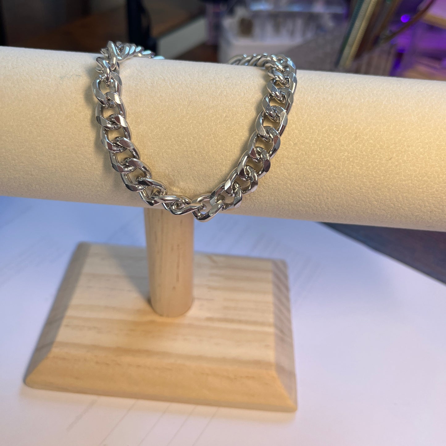 Pulseira de Senhora em Fantasia, Corrente Grossa