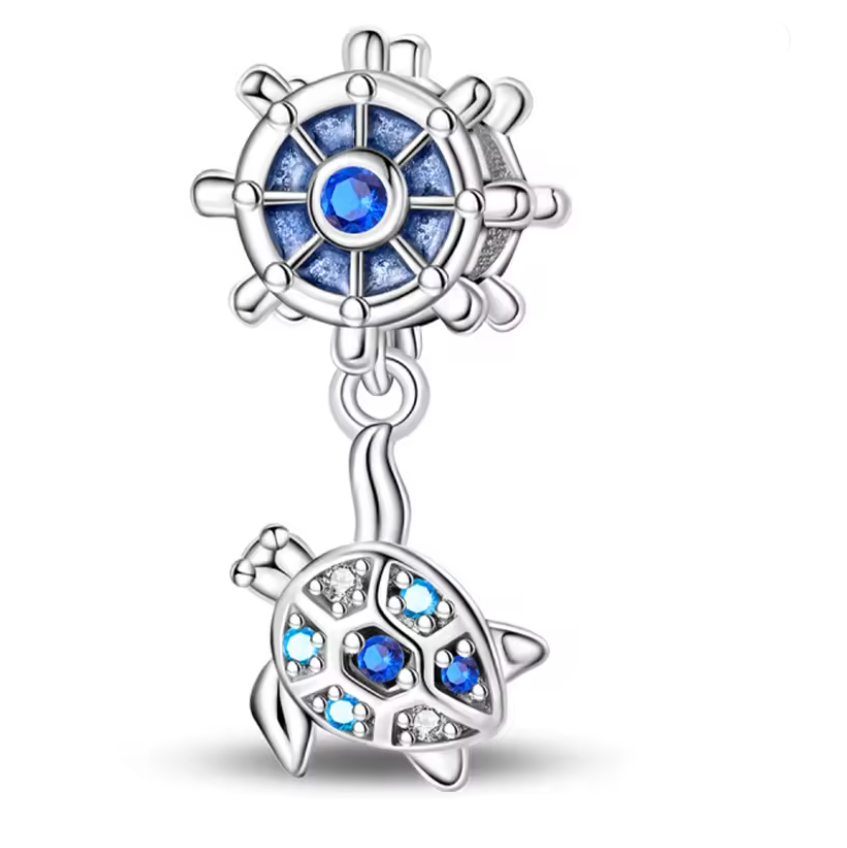 Conta em Prata 925, Leme E Tartaruga