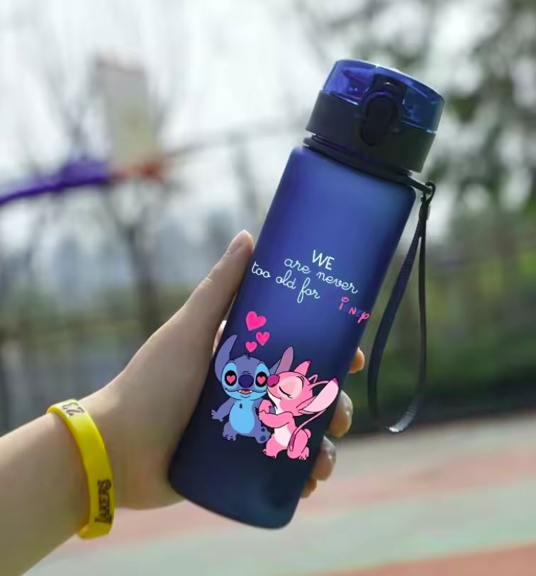 Garrafa de Água Anti-Gota CASNO, Lilo&Stitch