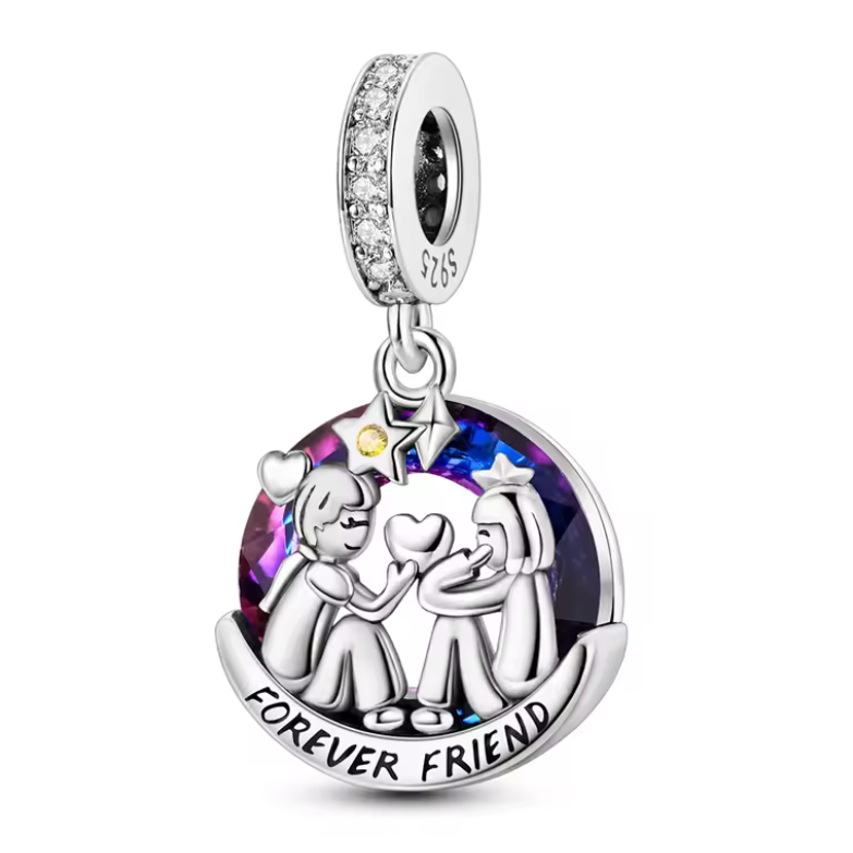 Conta em Prata 925, "Forever Friend" Amiga para Sempre