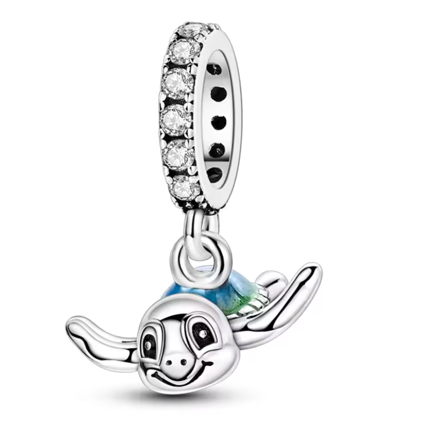 Conta em Prata 925, Tartaruga Marinha