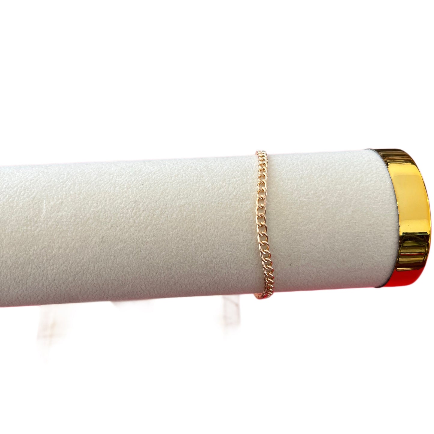 Pulseira de Senhora em Fantasia, Corrente Fina Entrelaçada