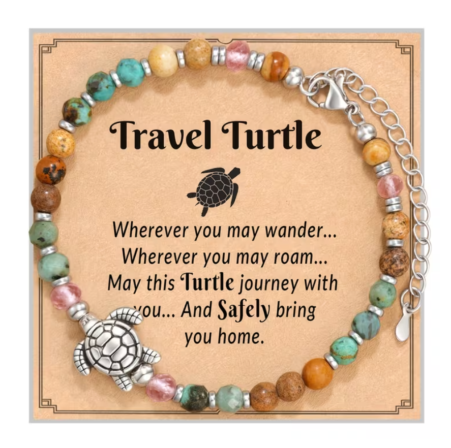 Pulseira "Travel Turtle" – O Seu Amuleto de Proteção em Cada Jornada