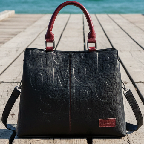 Mala Omob "Lettering" – Design Moderno e Sofisticado