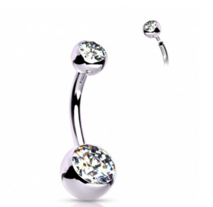 Piercing Umbigo de Aço Inoxidável para Mulher