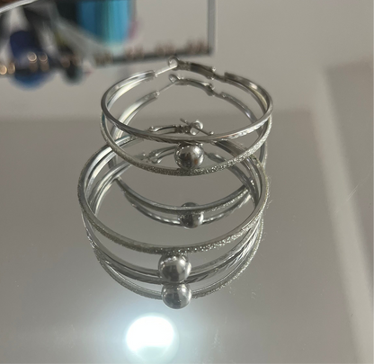 Argolas de Senhora em Aço Inoxidável