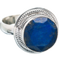 Anel de Prata com Pedra Natural Lápis Lazuli T : 8