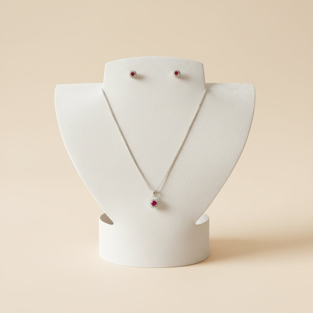 Conjunto de Senhora, Swarovski Prata 925