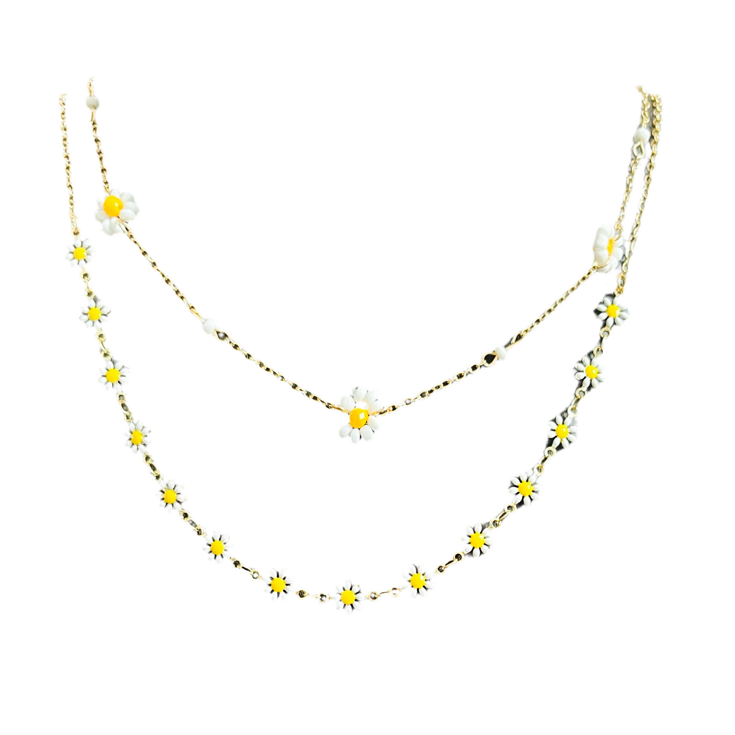 Conjunto de Senhora, 2 Colares Girassol