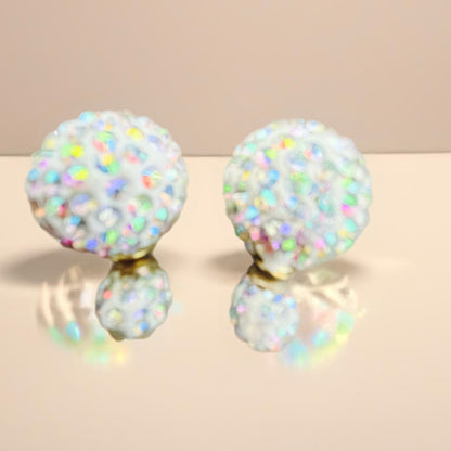 Brincos de Senhora em Fantasia, Bolas com Zircônias