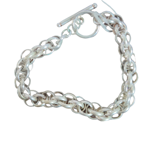 Pulseira de Senhora em Prata, Corrente
