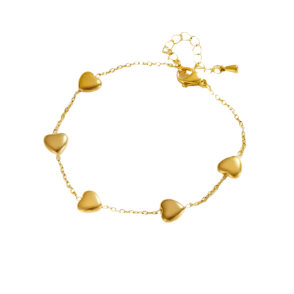 Pulseira de Senhora em Aço Inoxidável, Coração