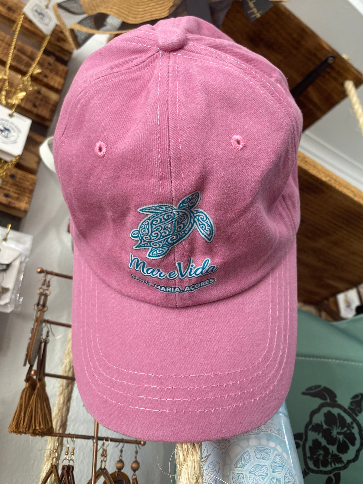 Boné Mar e Vida – Tartaruga - Rosa