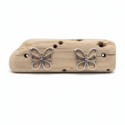 Boucles d'oreilles pour femme en argent 925, papillon Tiffany&Co