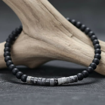 Pulseira Onyx Matte & Black Flash – Sofisticação em Cada Detalhe