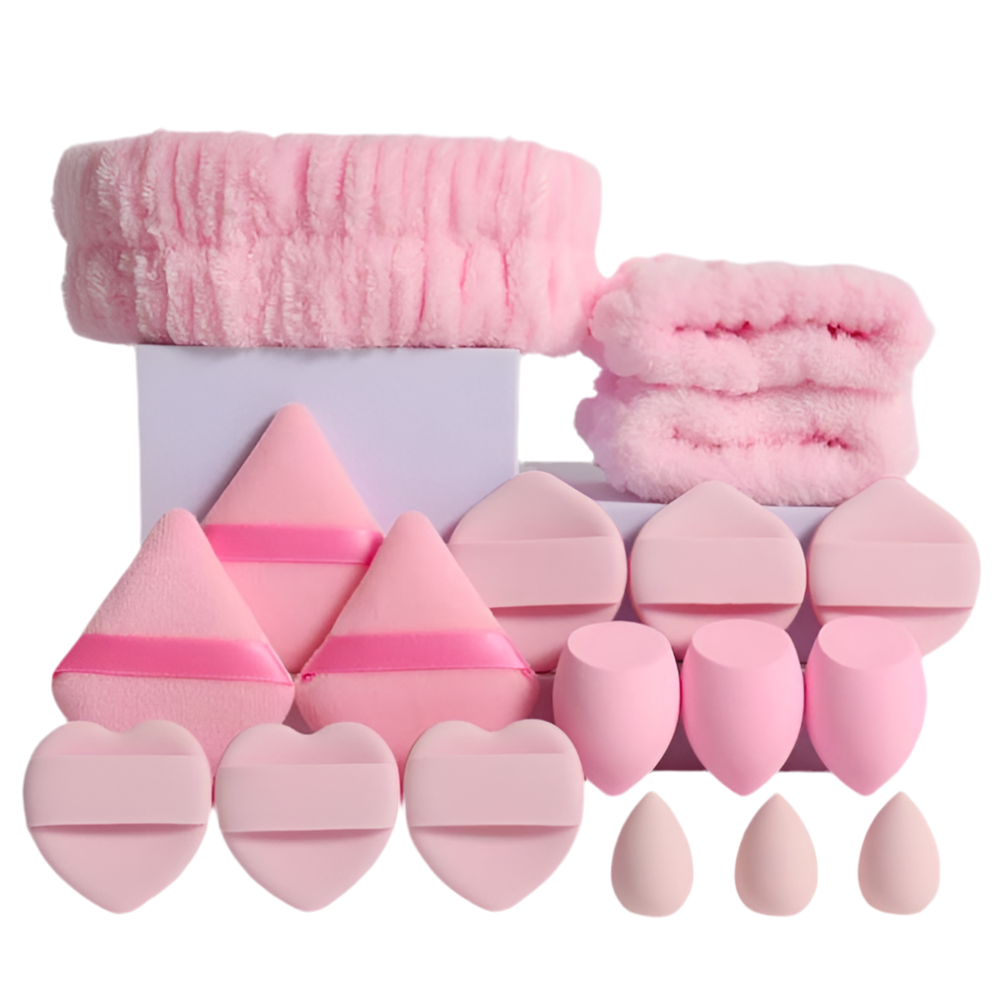 Conjunto Diadema Maquilhagem 17 Pcs