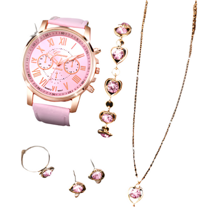 Conjunto de Senhora/Adolescente Geneva Rosa