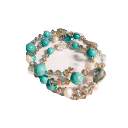 Pulseira de Senhora, Cristal Turquesa