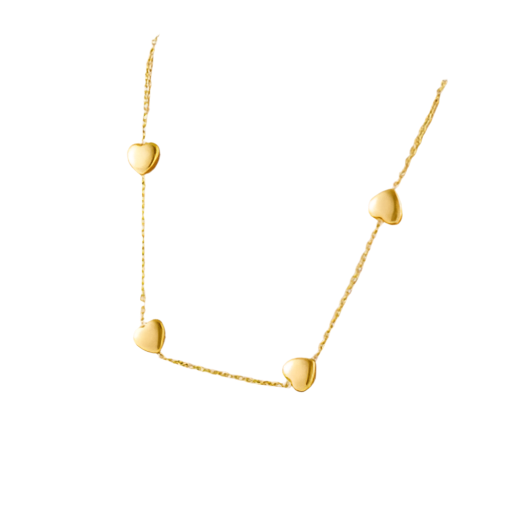Colar de Senhora em Aço Inoxidável 316L, Coração Simples