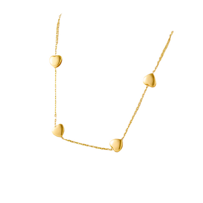 Colar de Senhora em Aço Inoxidável 316L, Coração Simples