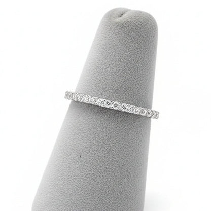 Stainless Steel Ring with Zirconia Size 6.5