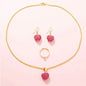 Conjunto de Menina, 3 Peças Coração
