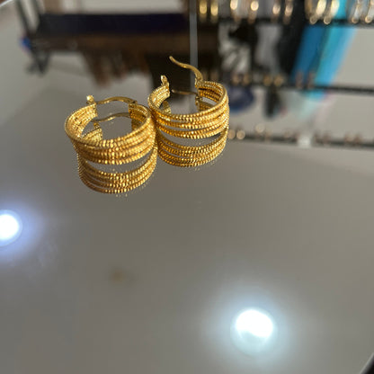 Argolas de Senhora em Ouro Laminado