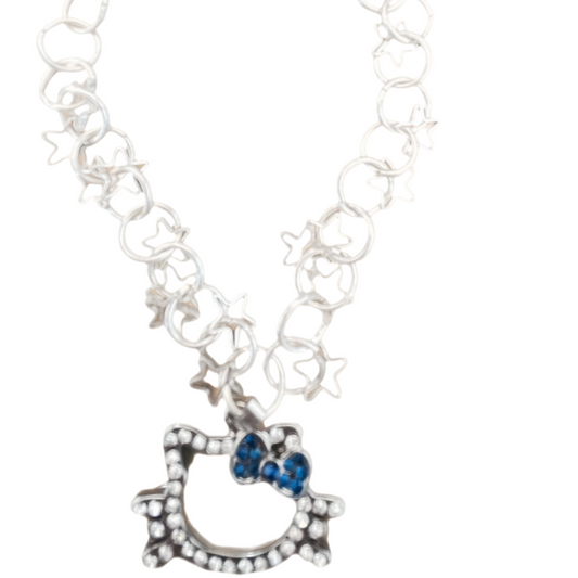 Pulseira de Criança em Prata, Hello Kitty