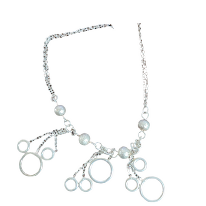 Pulseira de Senhora em Prata, Tiffany Argolas
