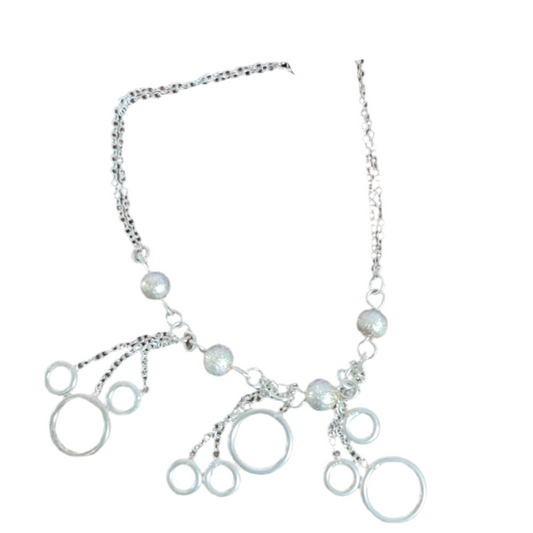 Pulseira de Senhora em Prata, Tiffany Argolas