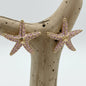 Brincos Starfish Gold & Purple – Inspiração Marinha