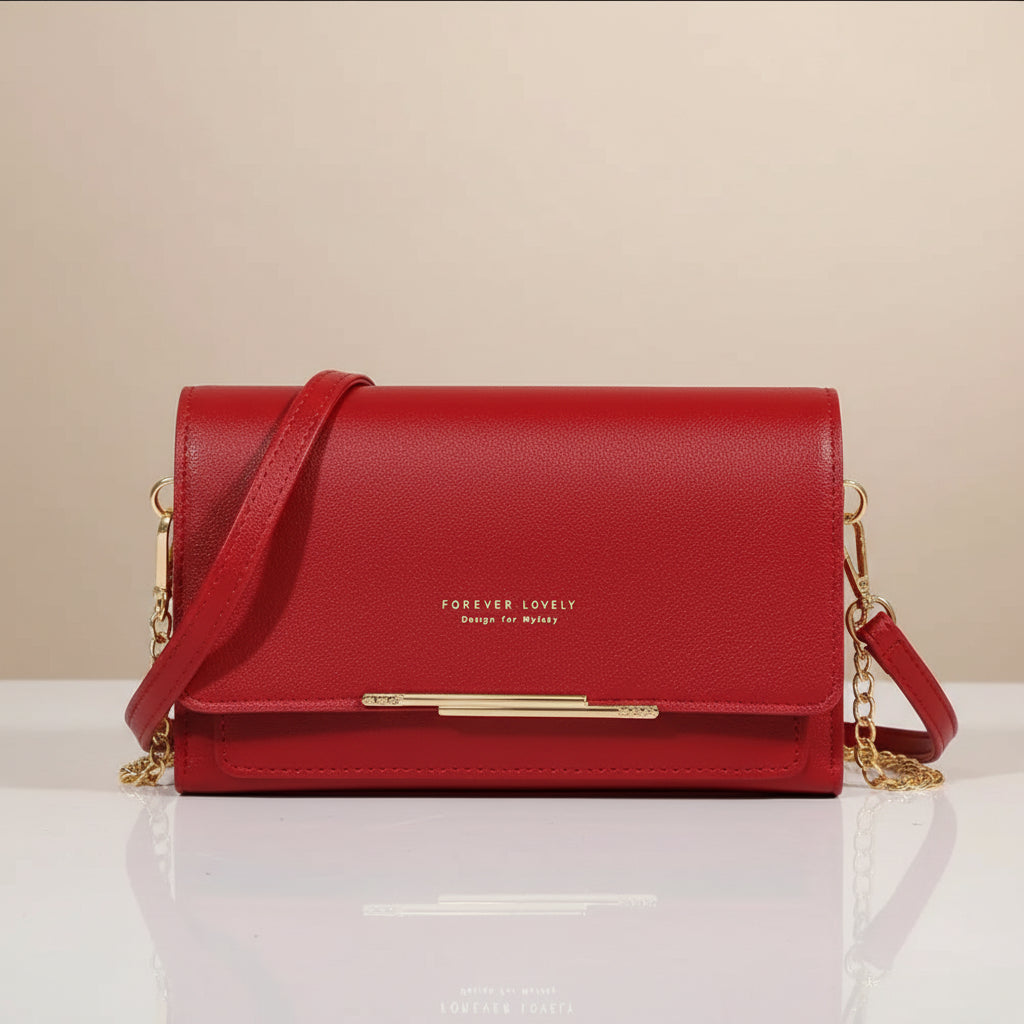 Mala Forever Lovely "Lady in Red" – Sofisticação Minimalista