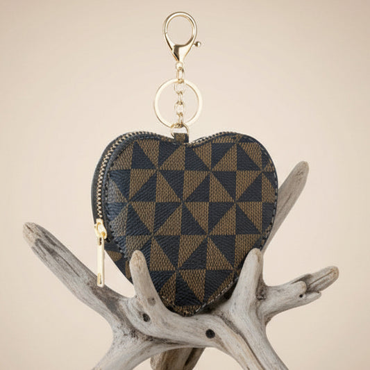 Porta-moedas Coração "Geometric Lux" – Estilo e Organização